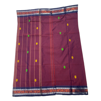 Chettinad cotton Saree Dark Purple