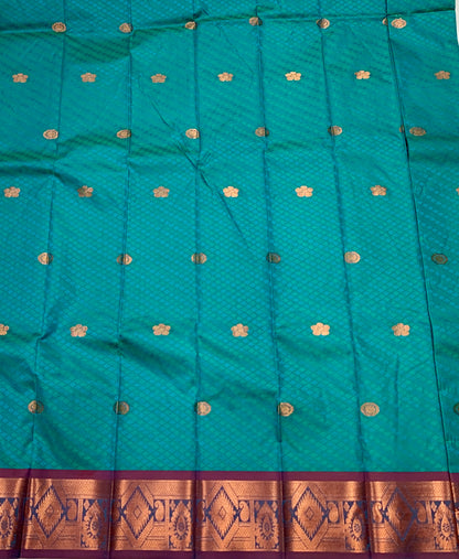 Art Silk Saree Dark Rama Green