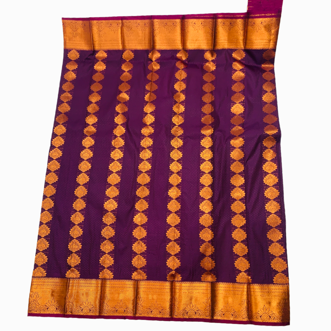 Art Silk Saree Dark Violet