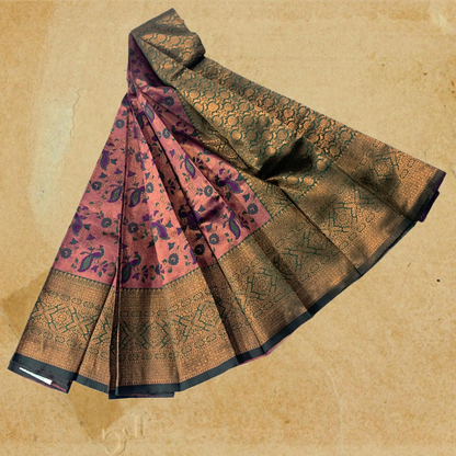 Art Silk Saree Dual Shade