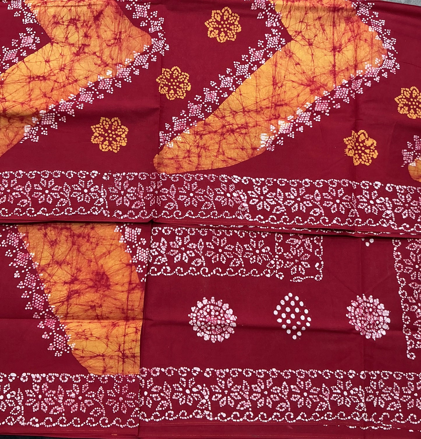 Chettinad Sungudi Cotton Dual Colour Saree with Maroon Colour Border
