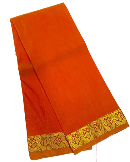 Orange Colour Half Saree Shawl