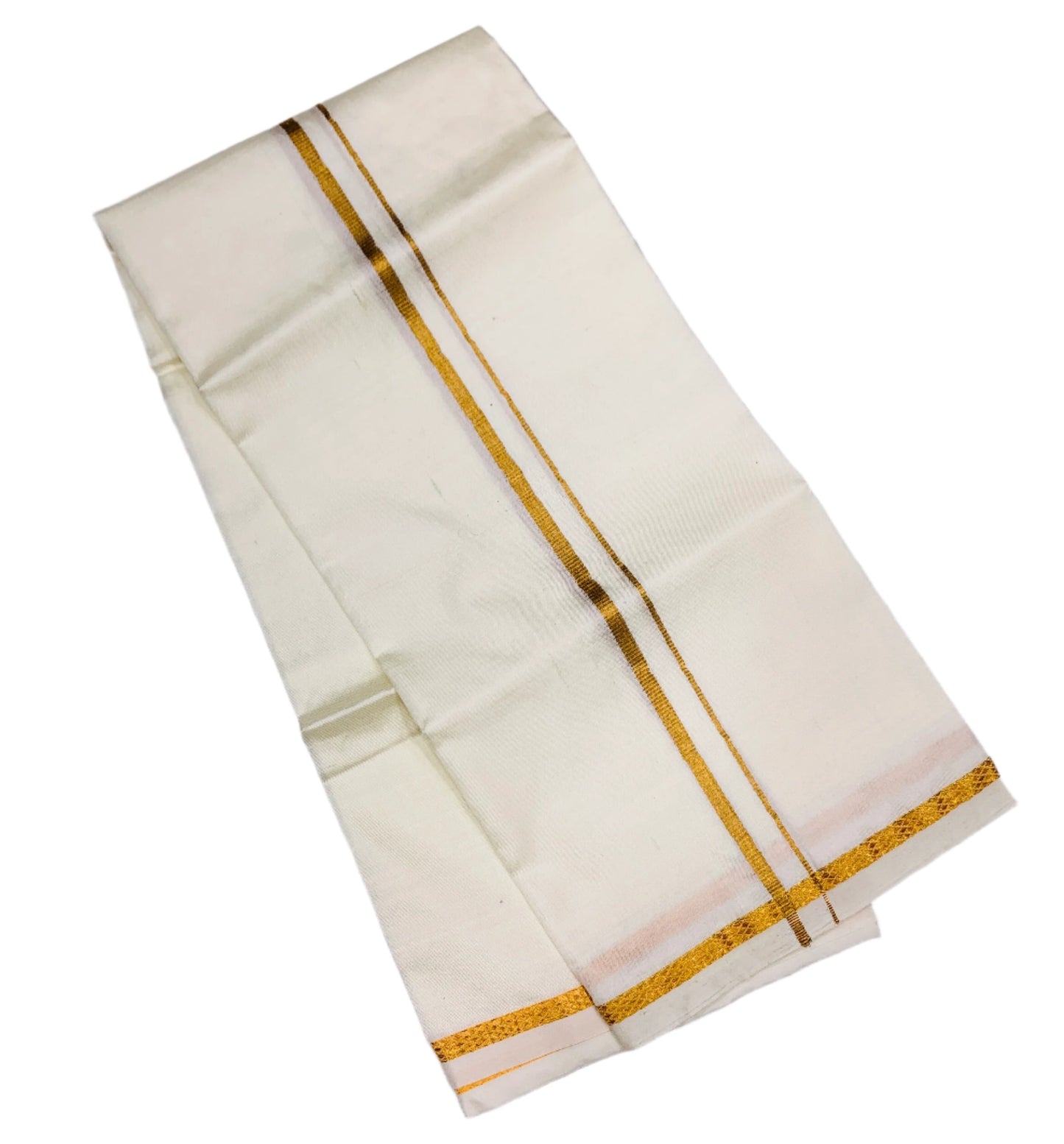 Silk Pooja Towel Cream Colour