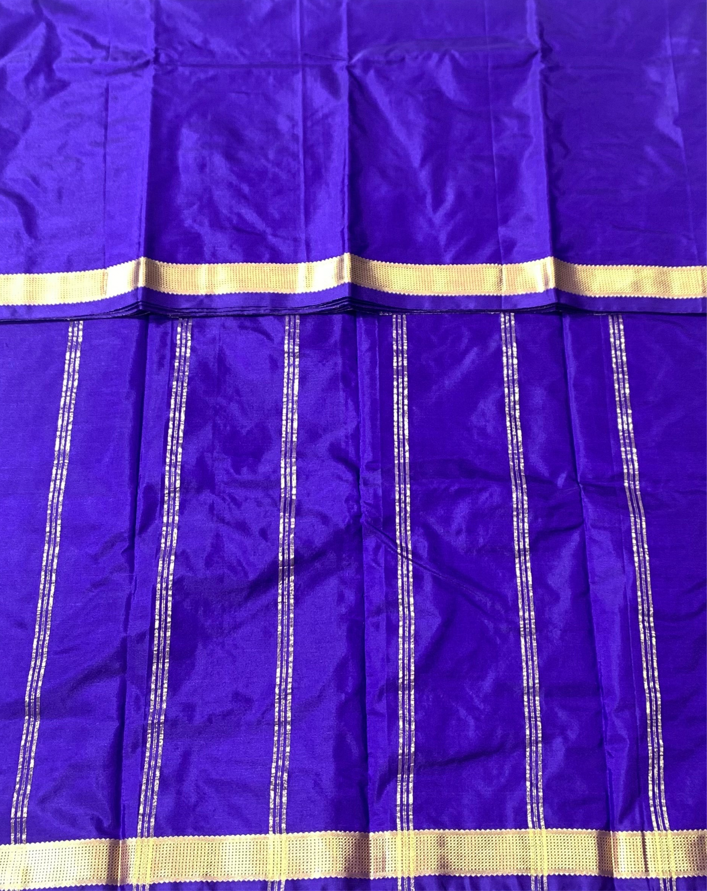 Arani Silk Saree Pepsi Blue Colour with Golden Border