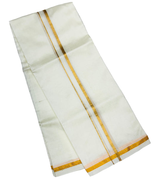 Silk Pooja Towel Cream Colour