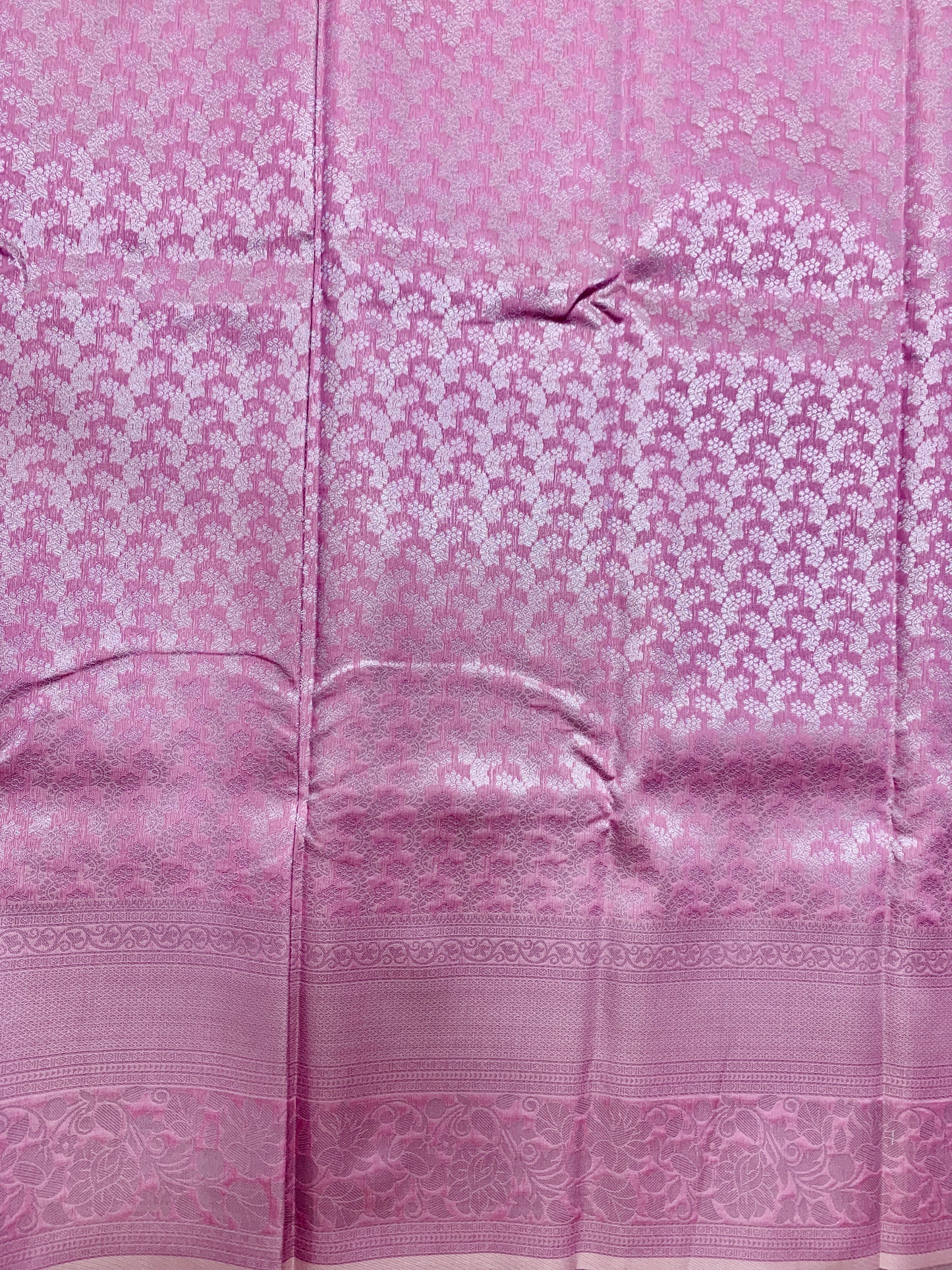 Art Silk Saree Onion Pink Colour with Self Colour Border
