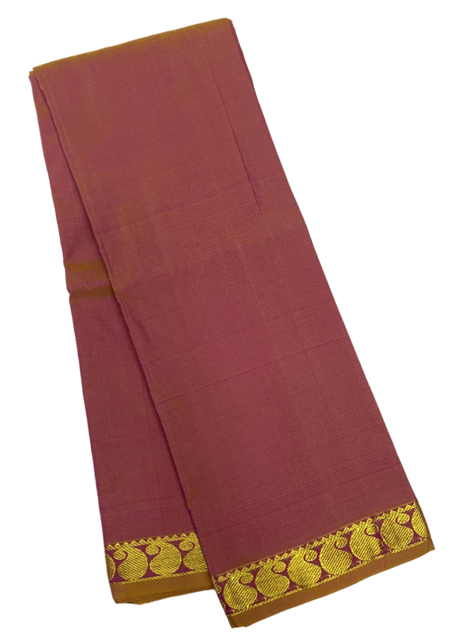 Pinkish Gold Colour Half Saree Shawl