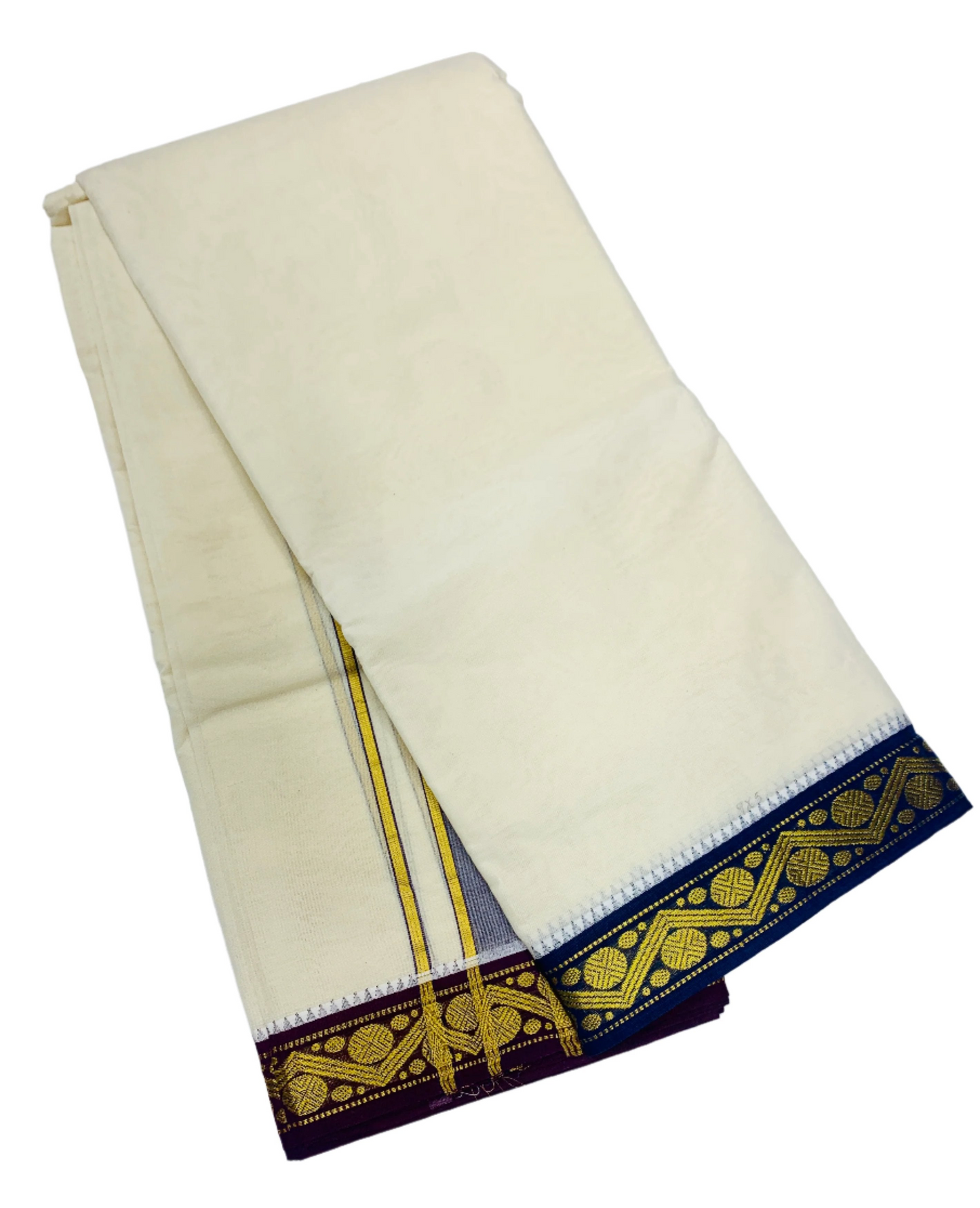 Cotton Dhoti Half White