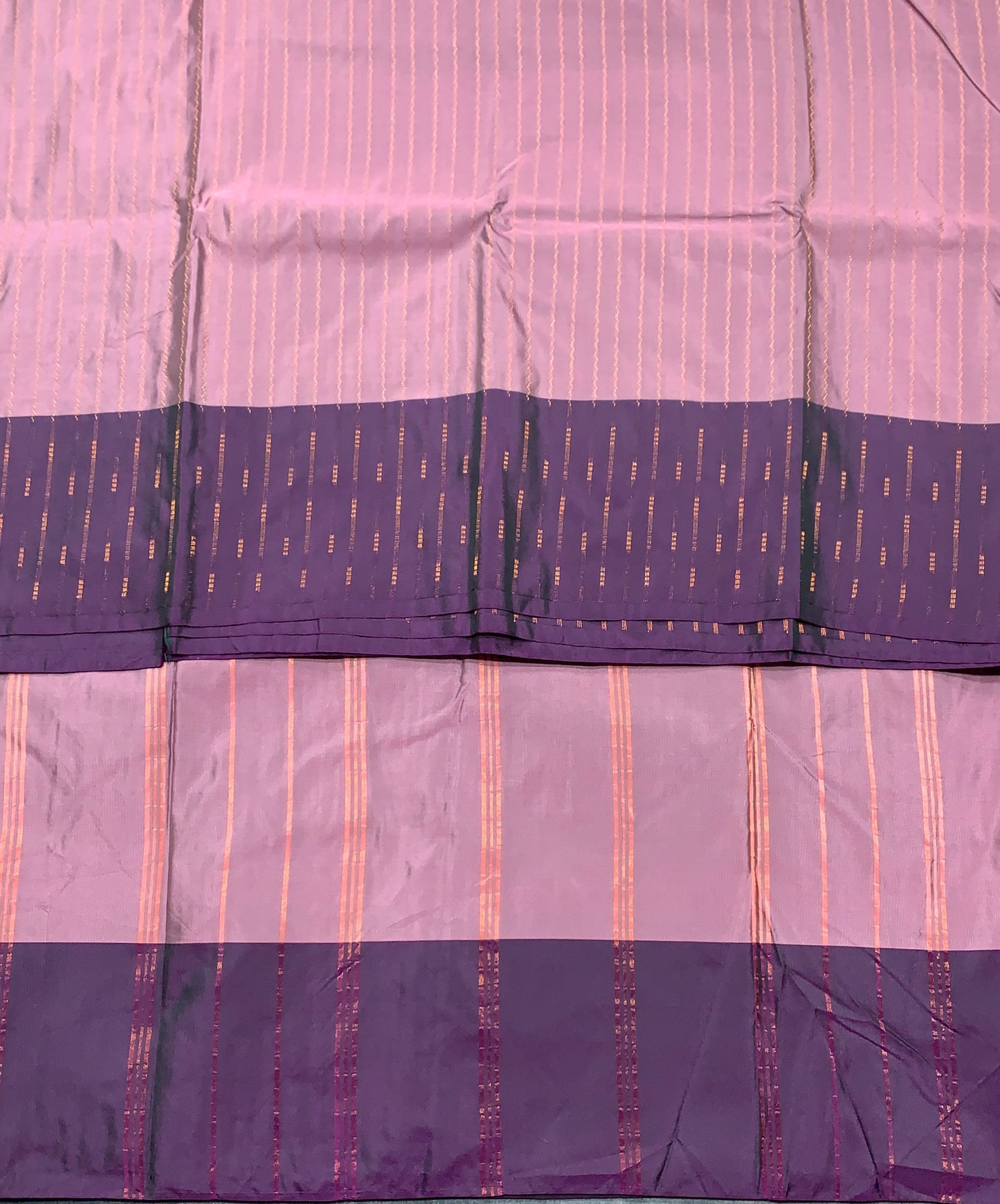 Arani Silk Saree Lavender Colour with Purple Border