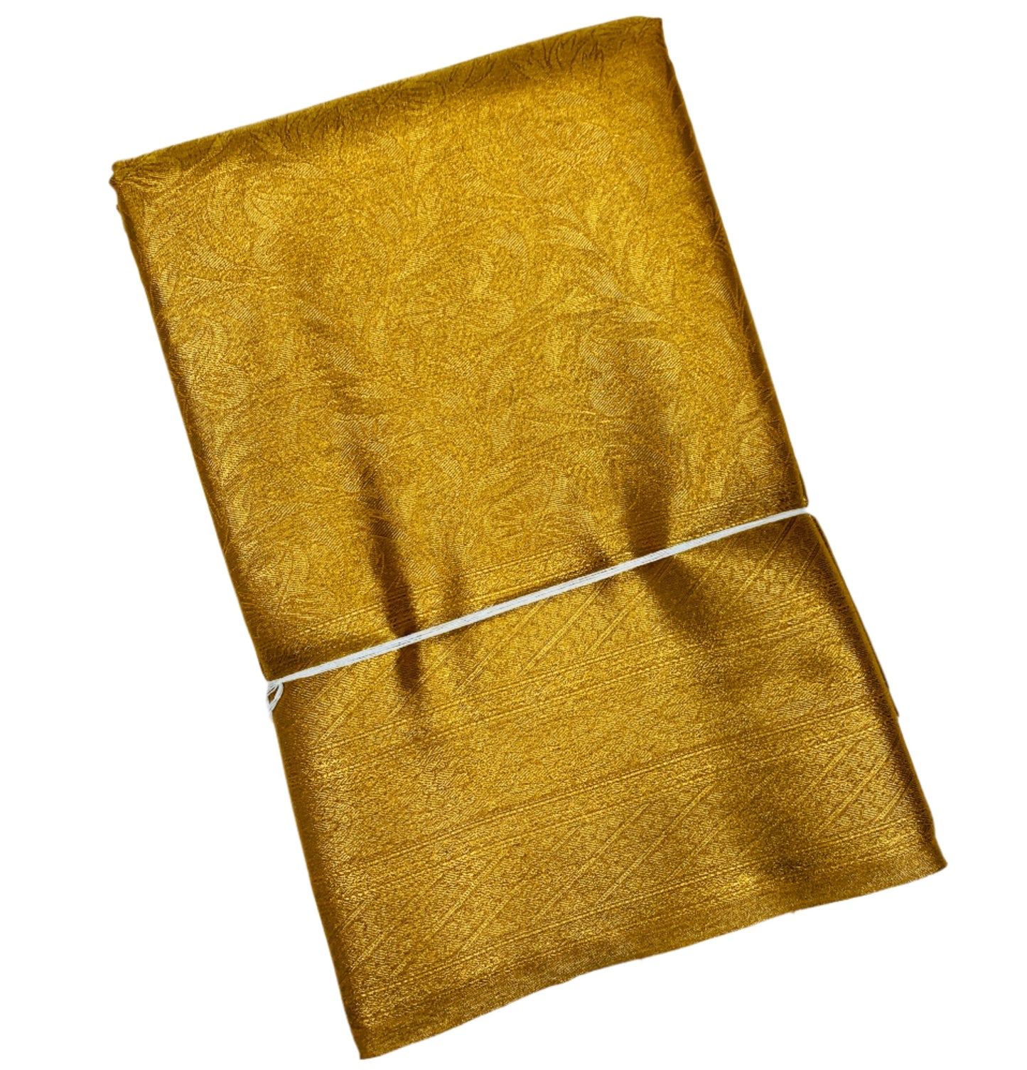 Golden Shade  Soft Kanchi Tissue Pattu Saree with Self Border