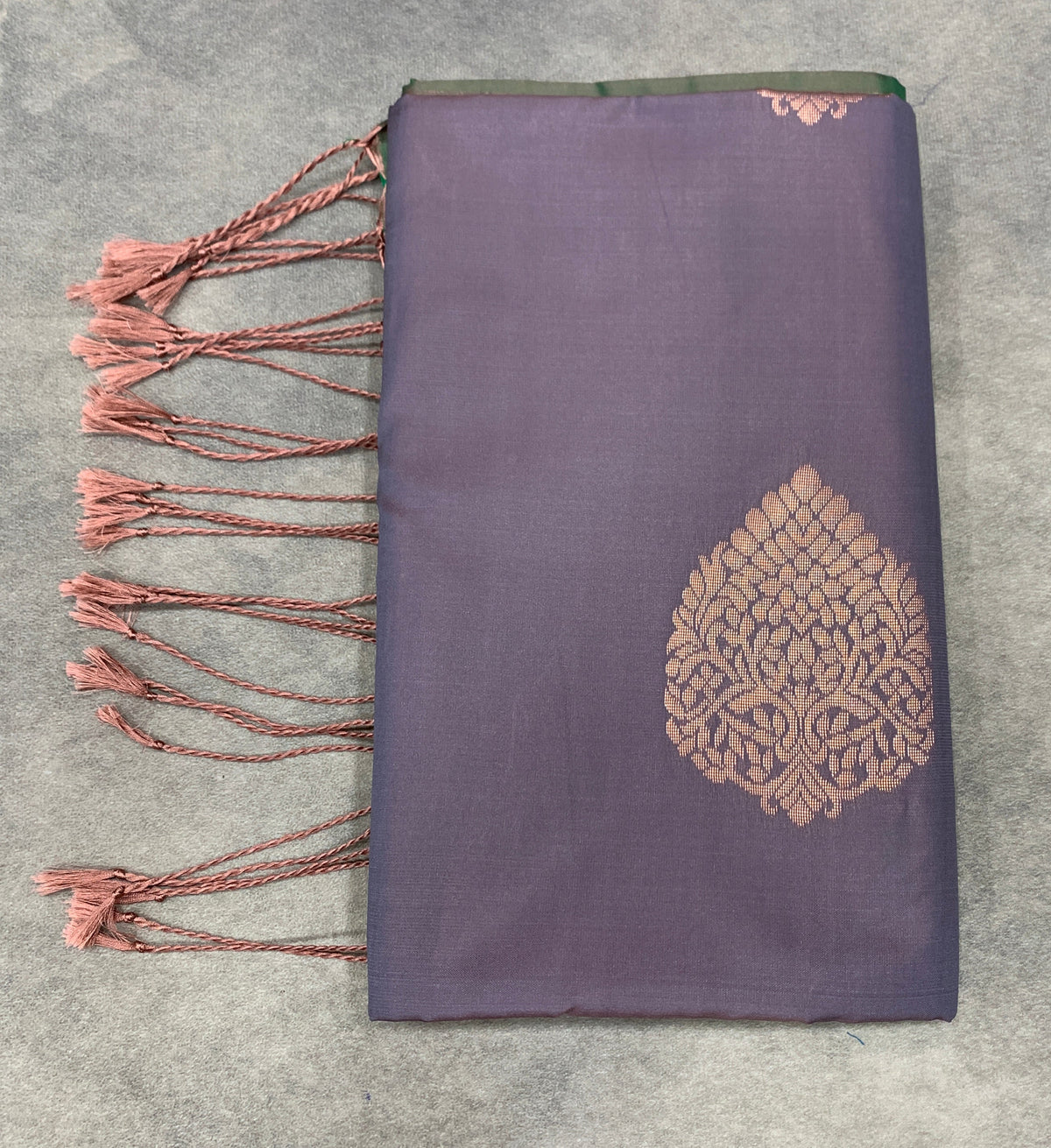 Art Silk Saree Grey Colour with Borderless