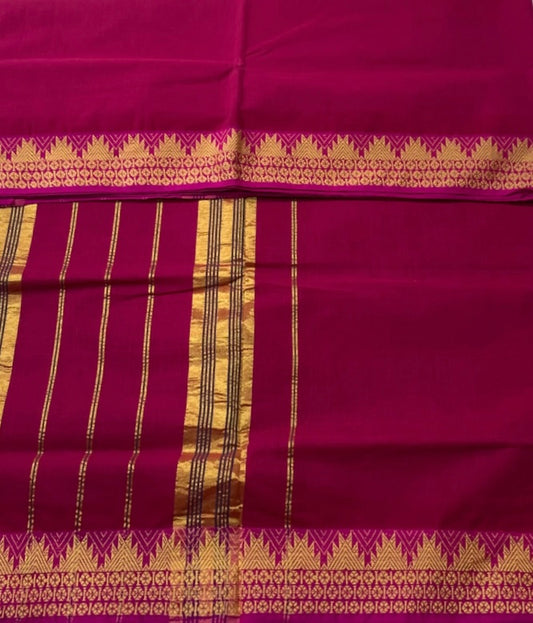 Chettinad Cotton Saree Pink