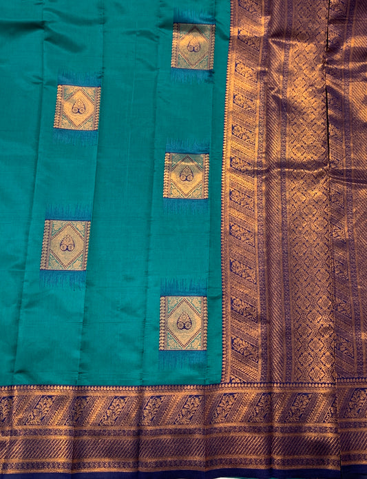 Art Silk Saree Sapphire Colour