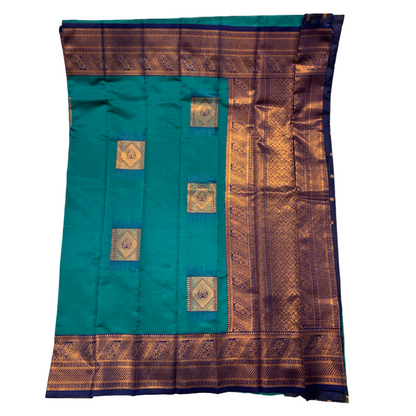 Art Silk Saree Sapphire Colour