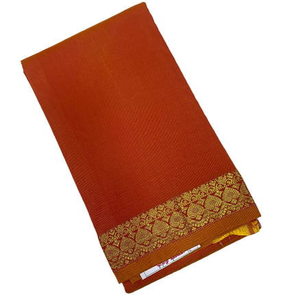 Orange Colour Half Saree Shawl