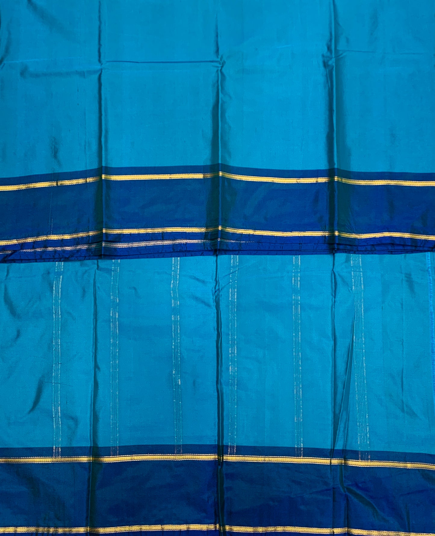 Arani Silk Saree Sky Blue Colour