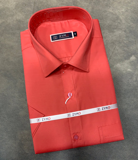 Half Sleeve Peach Colour Shirt
