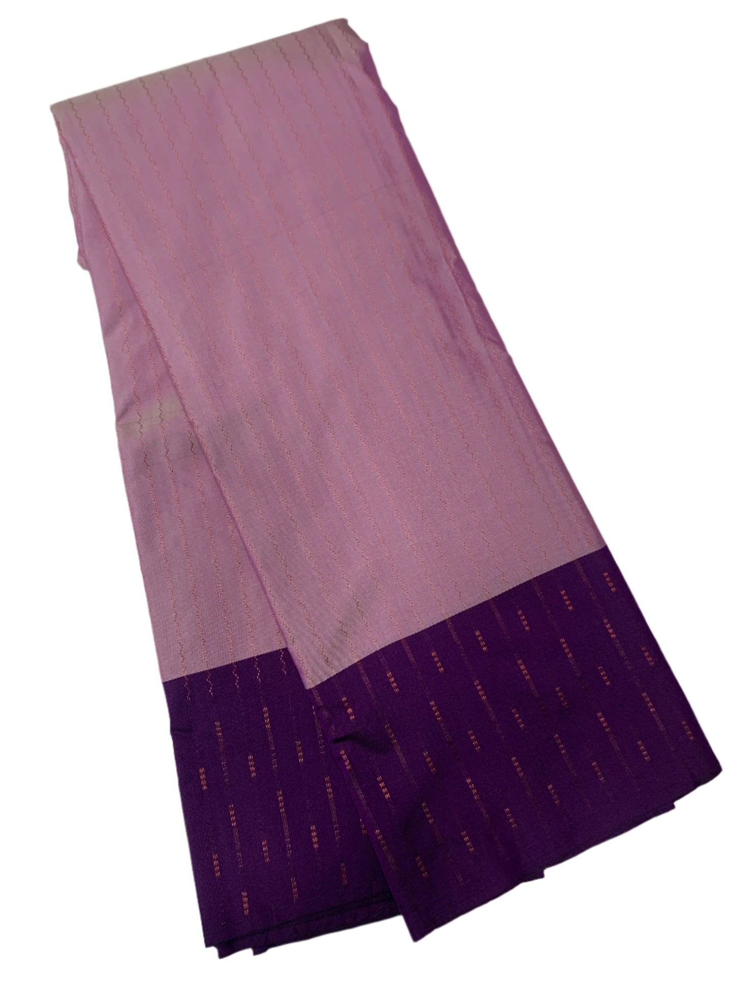 Arani Silk Saree Lavender Colour Magenta Border