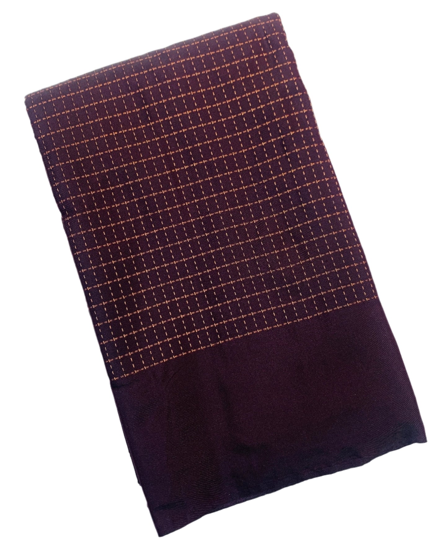 Arani Silk Saree Dark Violet Colour with Self Border