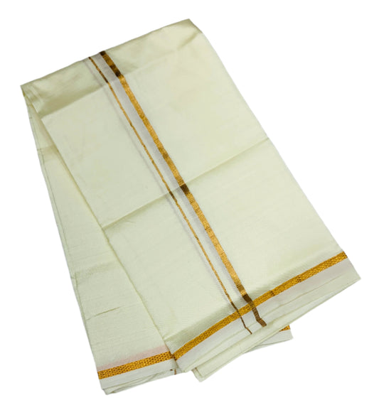 Silk Pooja Towel Cream Colour