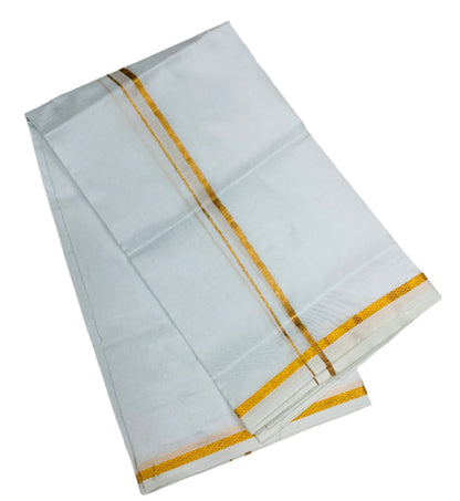 Silk Pooja Towel White Colour