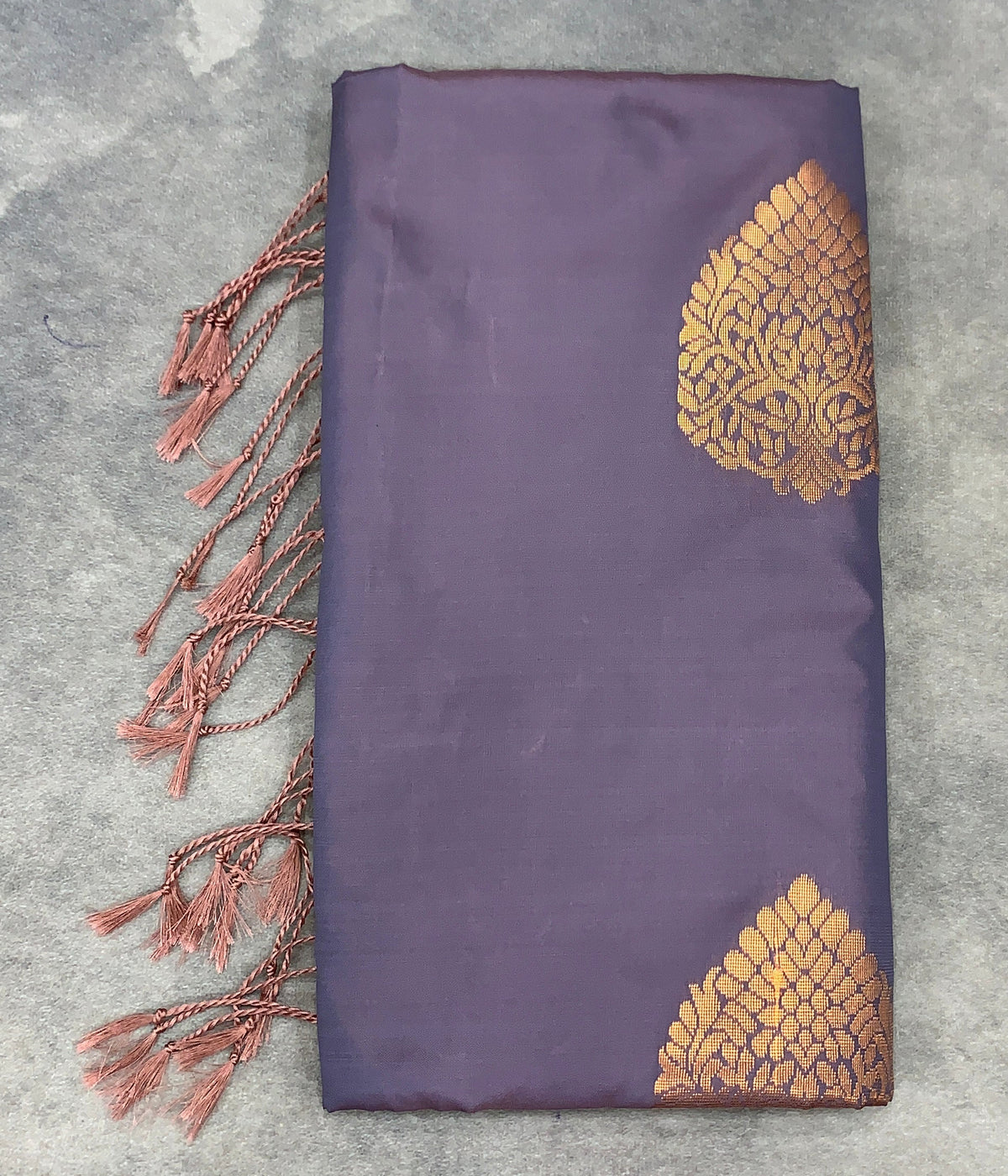 Art Silk Saree Grey Colour with Borderless