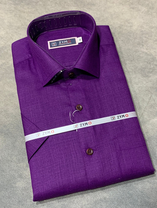 Half Sleeve Violet Colour Shirt