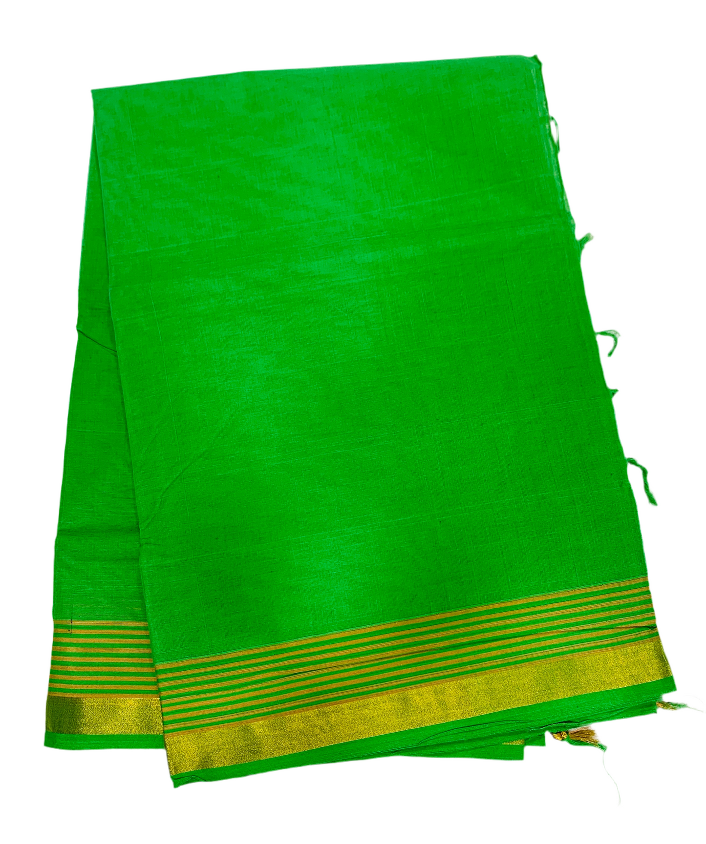 Chettinad Cotton Saree Light Green with Zari Border