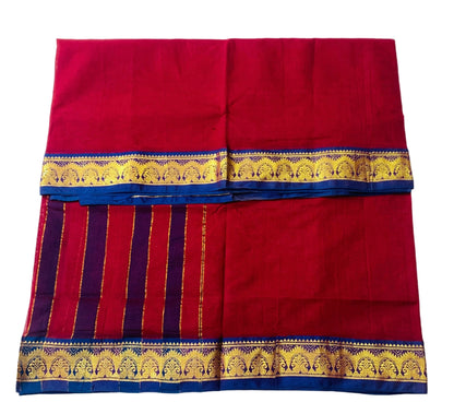 Chettinad Cotton Saree Maroon