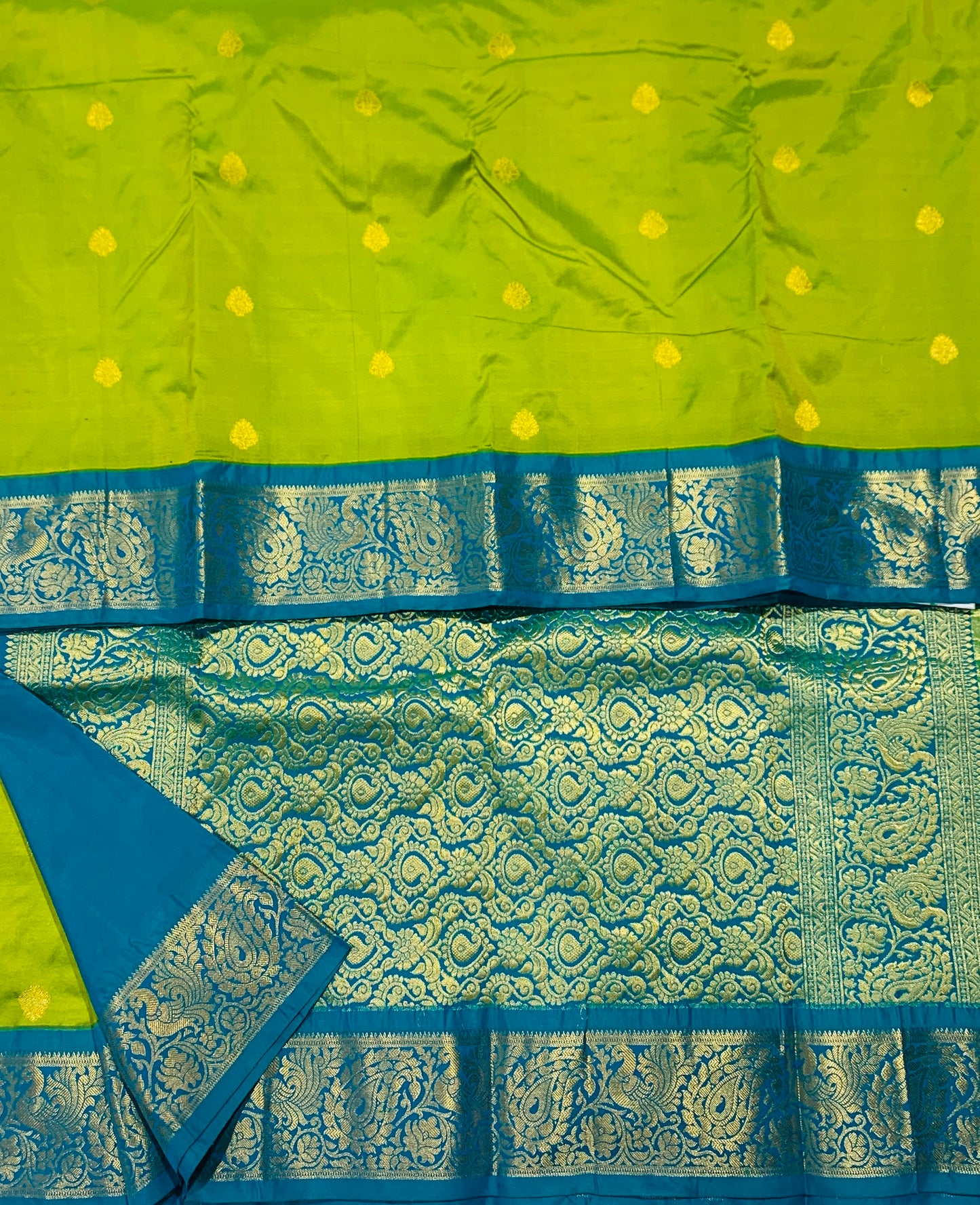 Pure Kanchipuram Silk Green Colour