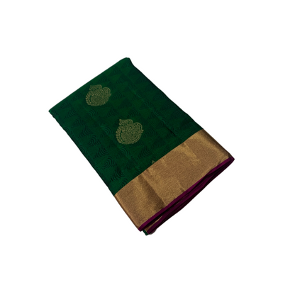 Pure Kanchipuram Silk Saree Green Colour