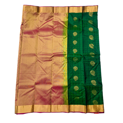 Pure Kanchipuram Silk Saree Green Colour