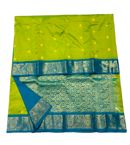 Pure Kanchipuram Silk Green Colour