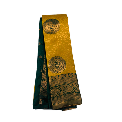 Art Silk Saree Golden Yellow Colour