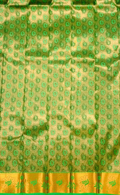 Art Silk Saree Green Colour