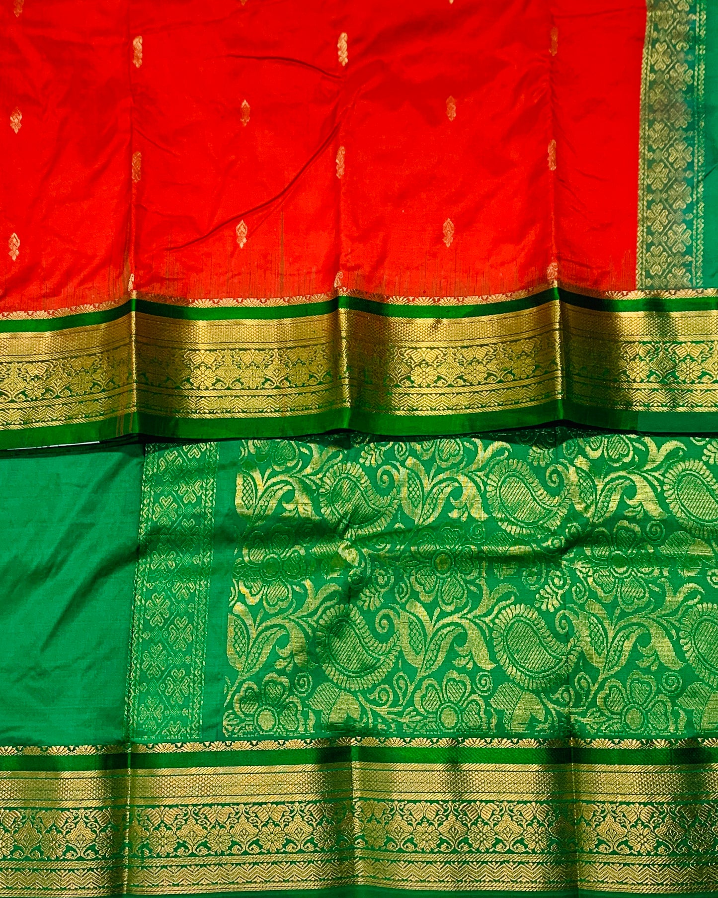 Pure Kanchipuram Silk Red Colour