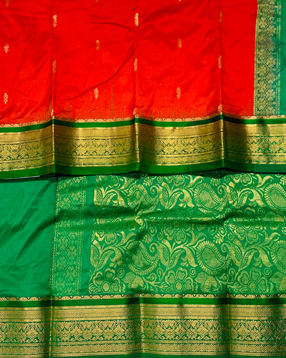 Pure Kanchipuram Silk Red Colour