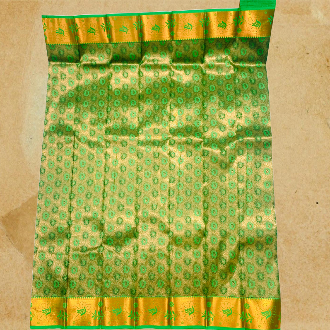 Art Silk Saree Green Colour