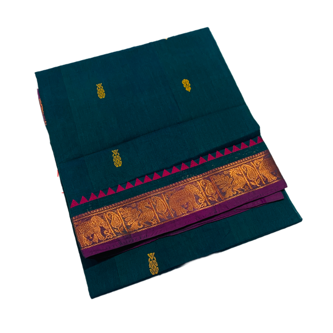 Chettinad Cotton Saree Green