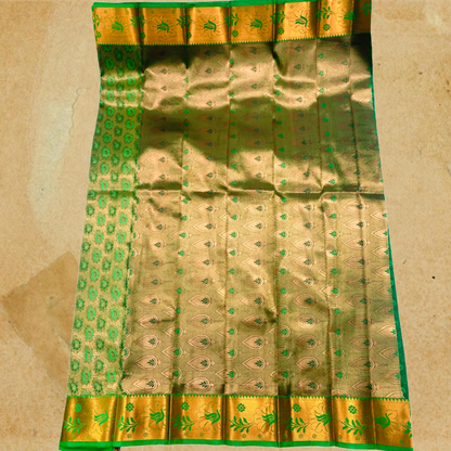 Art Silk Saree Green Colour