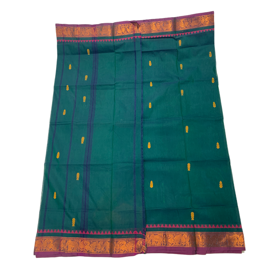 Chettinad Cotton Saree Green