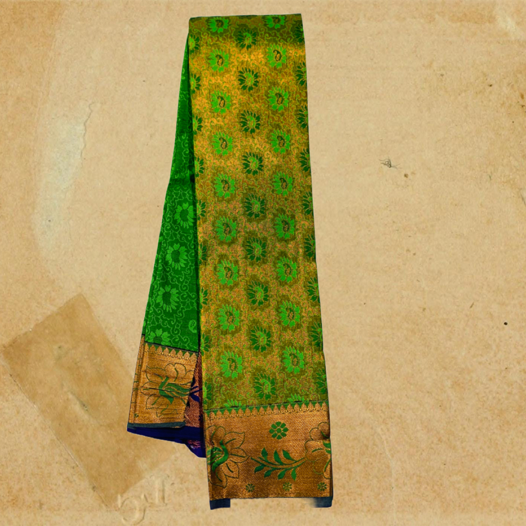 Art Silk Saree Green Colour