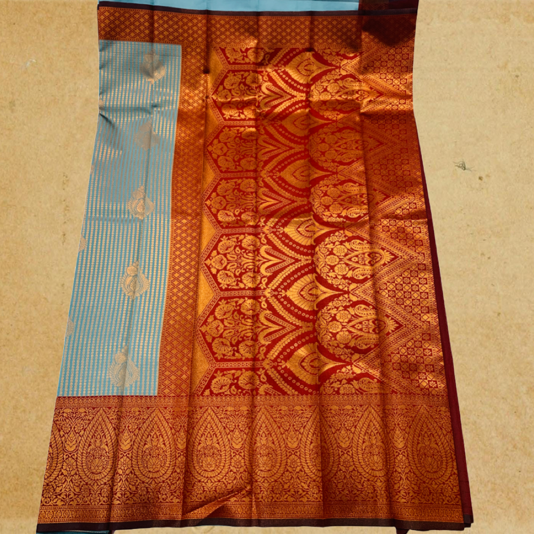 Art Silk Saree Gray Colour