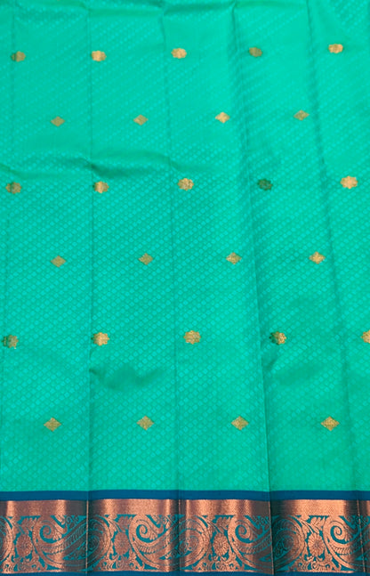 Art Silk Saree  Rama Green