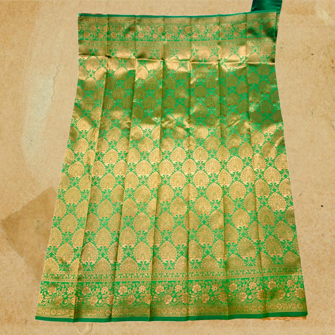 Art Silk Saree Green Colour