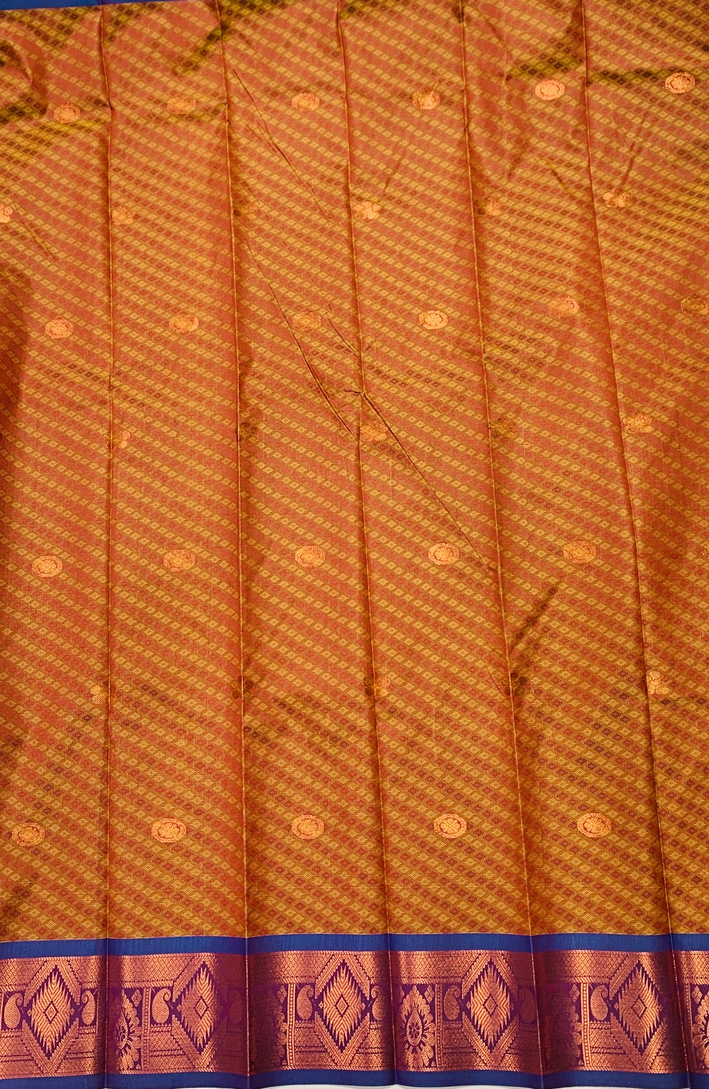 Art Silk Saree Honey Brown Colour