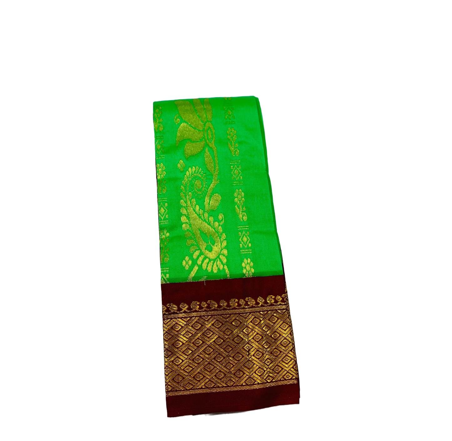 Kanchipuram Silk Saree  Light Green Colour