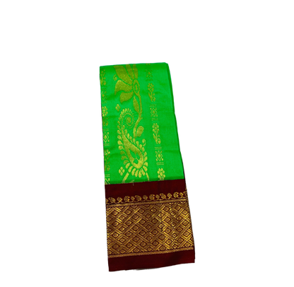 Kanchipuram Silk Saree  Light Green Colour