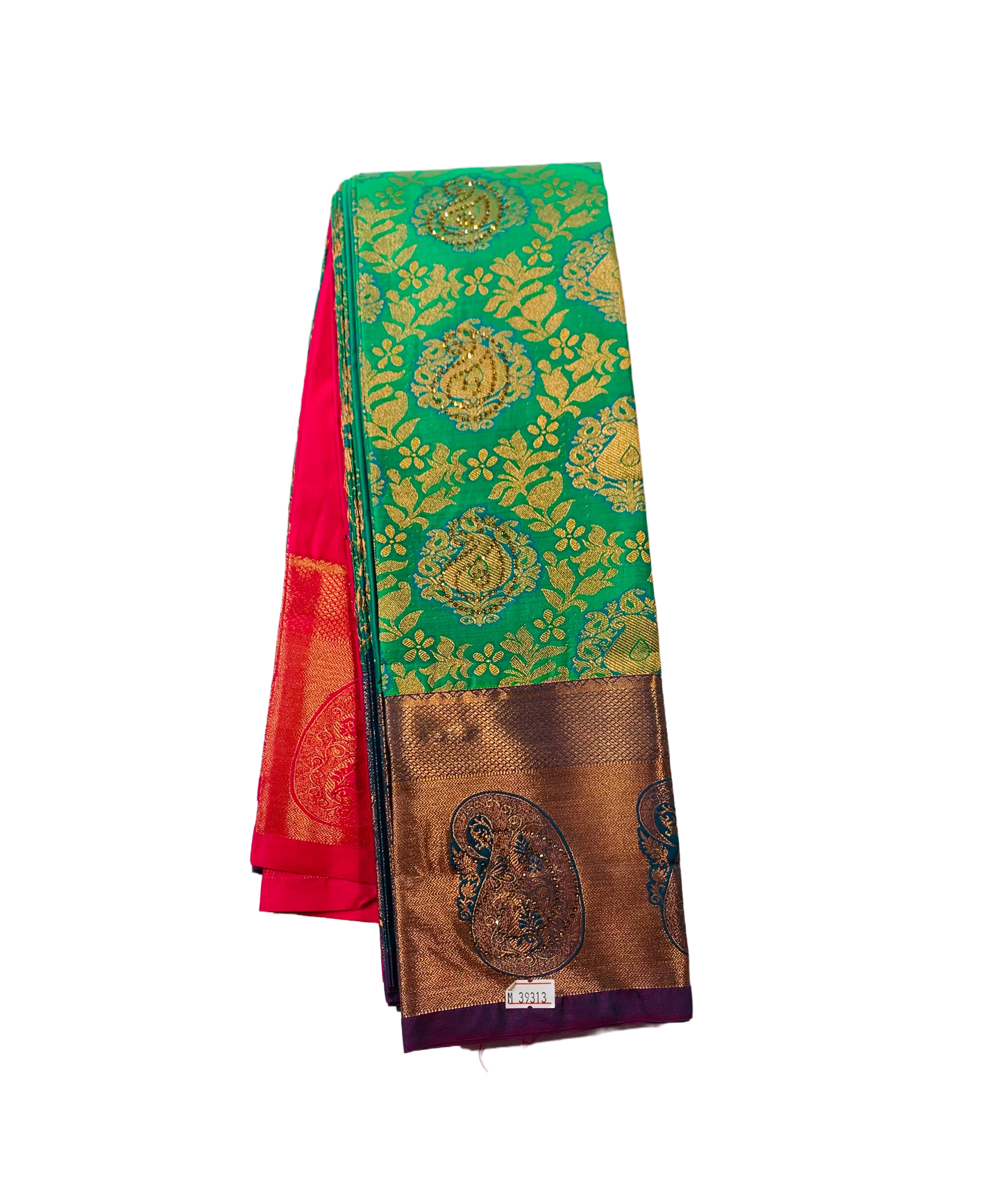 Vegan Silk Saree Green Colour