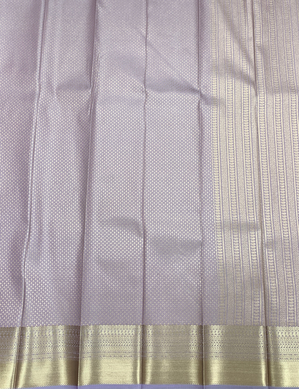 Fancy Tissue Saree Lavender Colour with Self Design Border